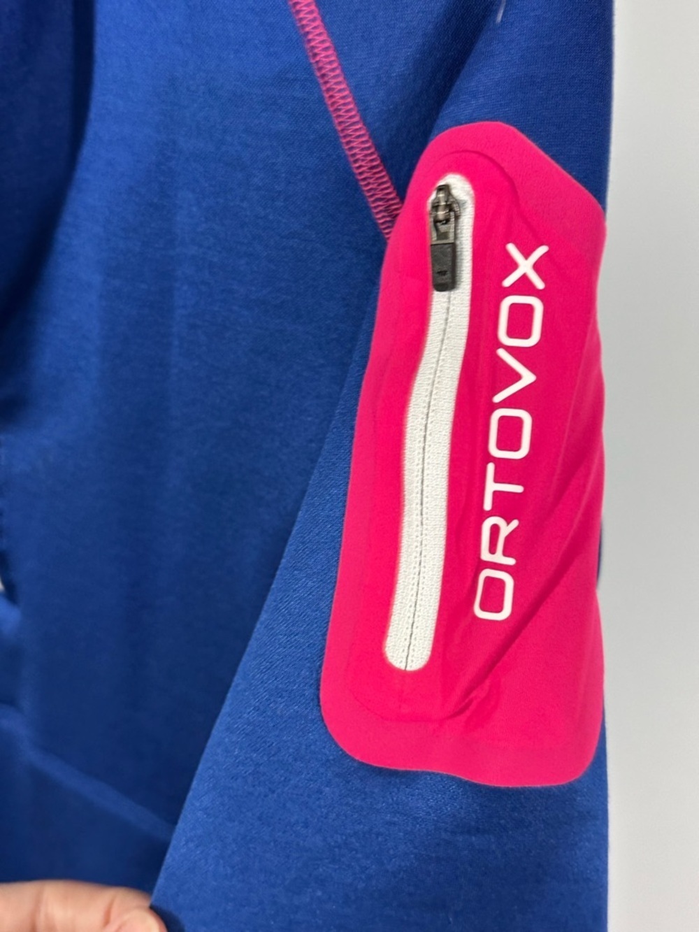 Ortovox Merino Fleece Zip Neck Technical Hoodie Women’s Large Ski Base Layer - Picture 7 of 8